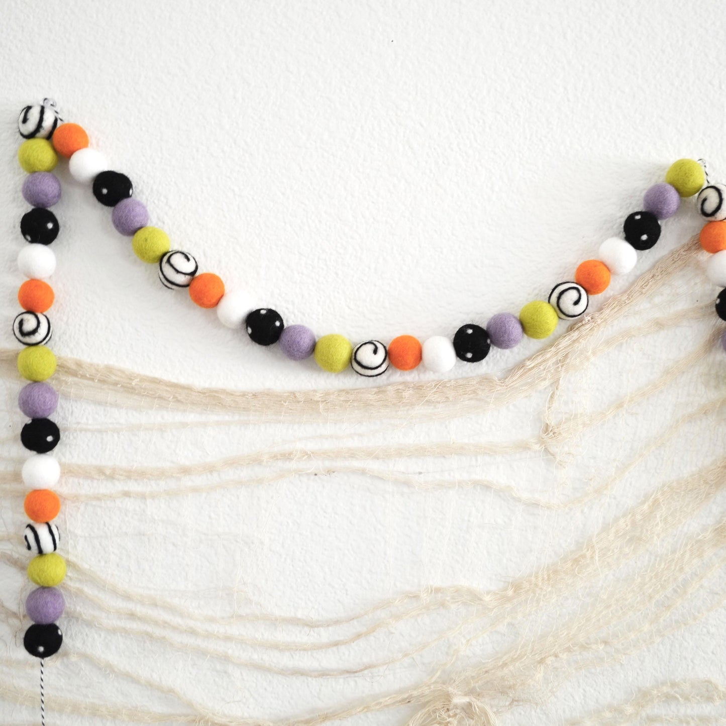 Halloween Felt Ball Garland