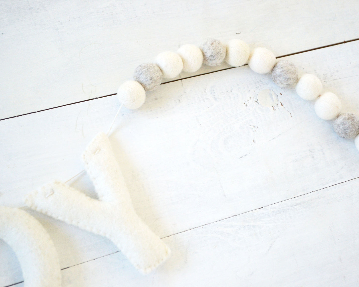 Christmas Banner - JOY Banner - Holiday Felt Ball Garland, Christmas Decor, Holiday Banner, Christmas Garland, Felt Ball Garland Banner