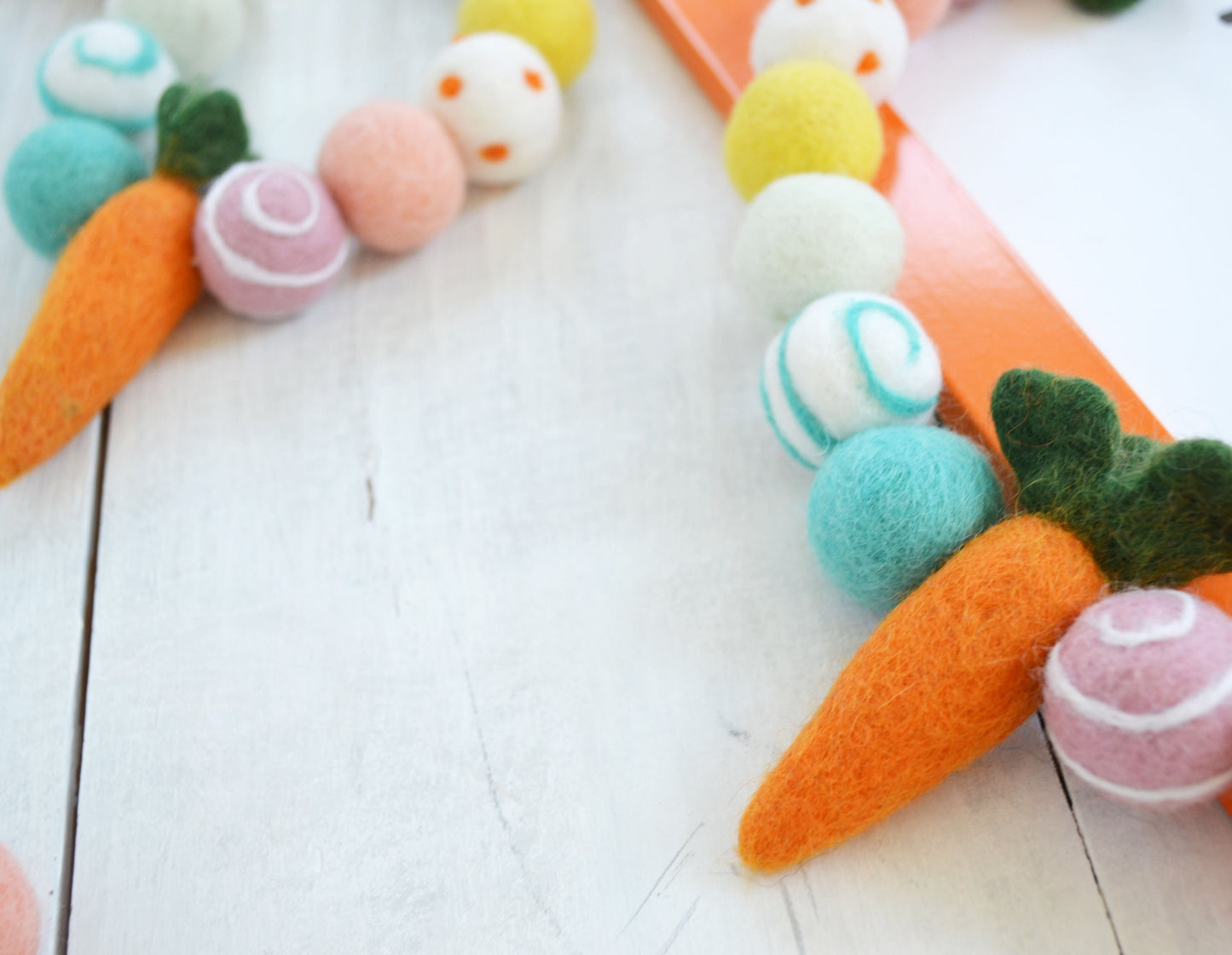 Easter Felt Garland - Carrots