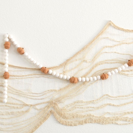 Halloween Felt Ball Garland - Felt Ball Garland, Halloween Garland, Halloween Decor, Felt Garland Halloween, Pumpkin Garland, Felt Pumpkin