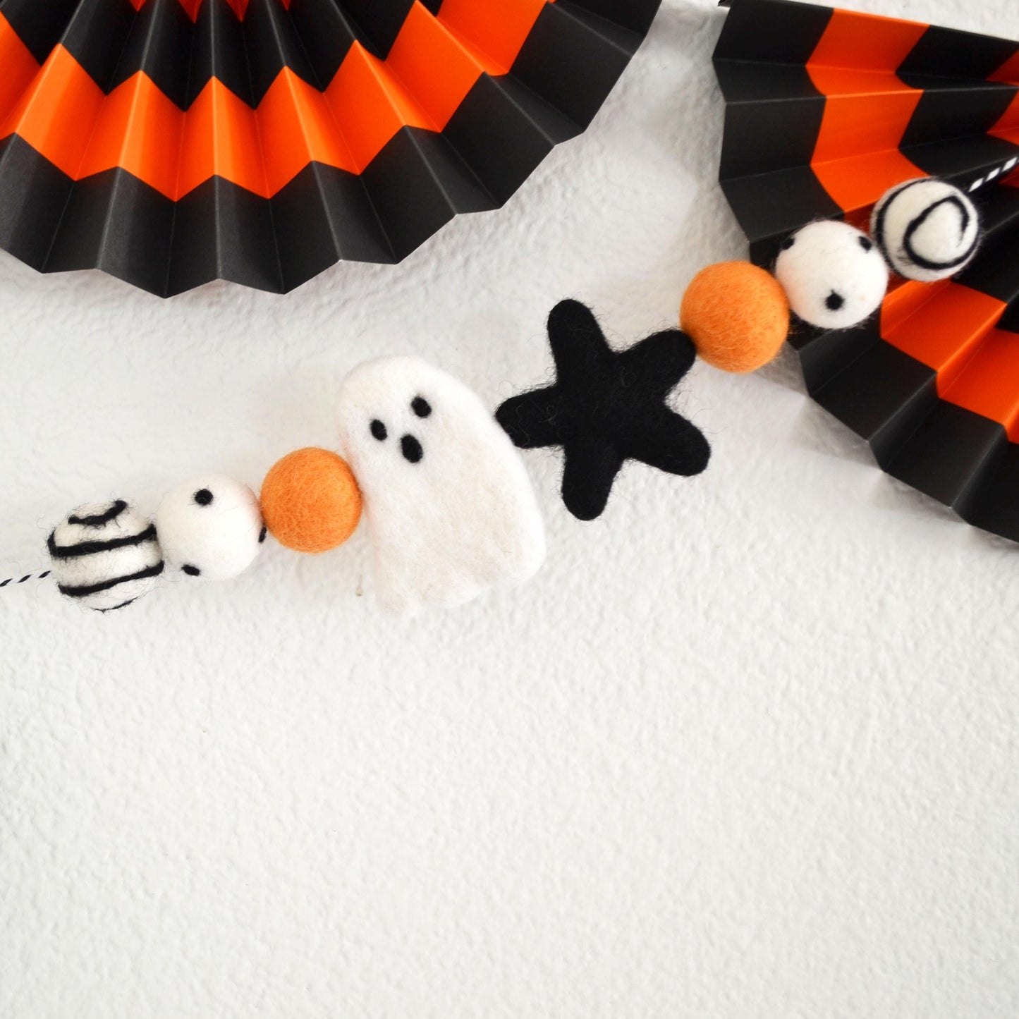 Halloween BOO Banner | Felt Ghost Banner | Felt Ball Garland | Halloween Decor | Felt Ghost Garland | Felt Banner | Halloween Decorations