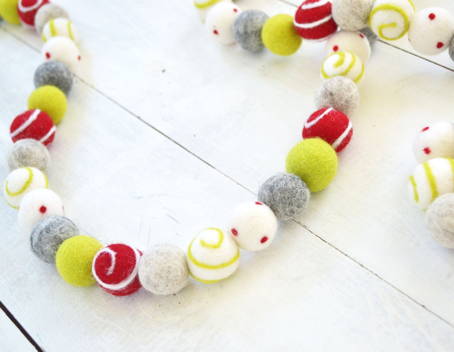 Christmas Felt Ball Garland