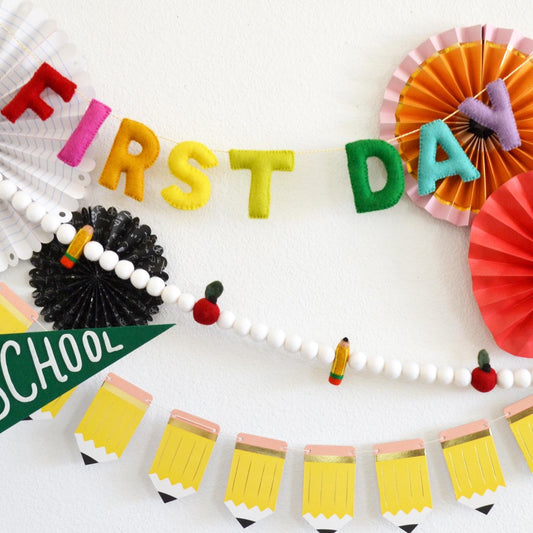 First Day of School Felt Banner