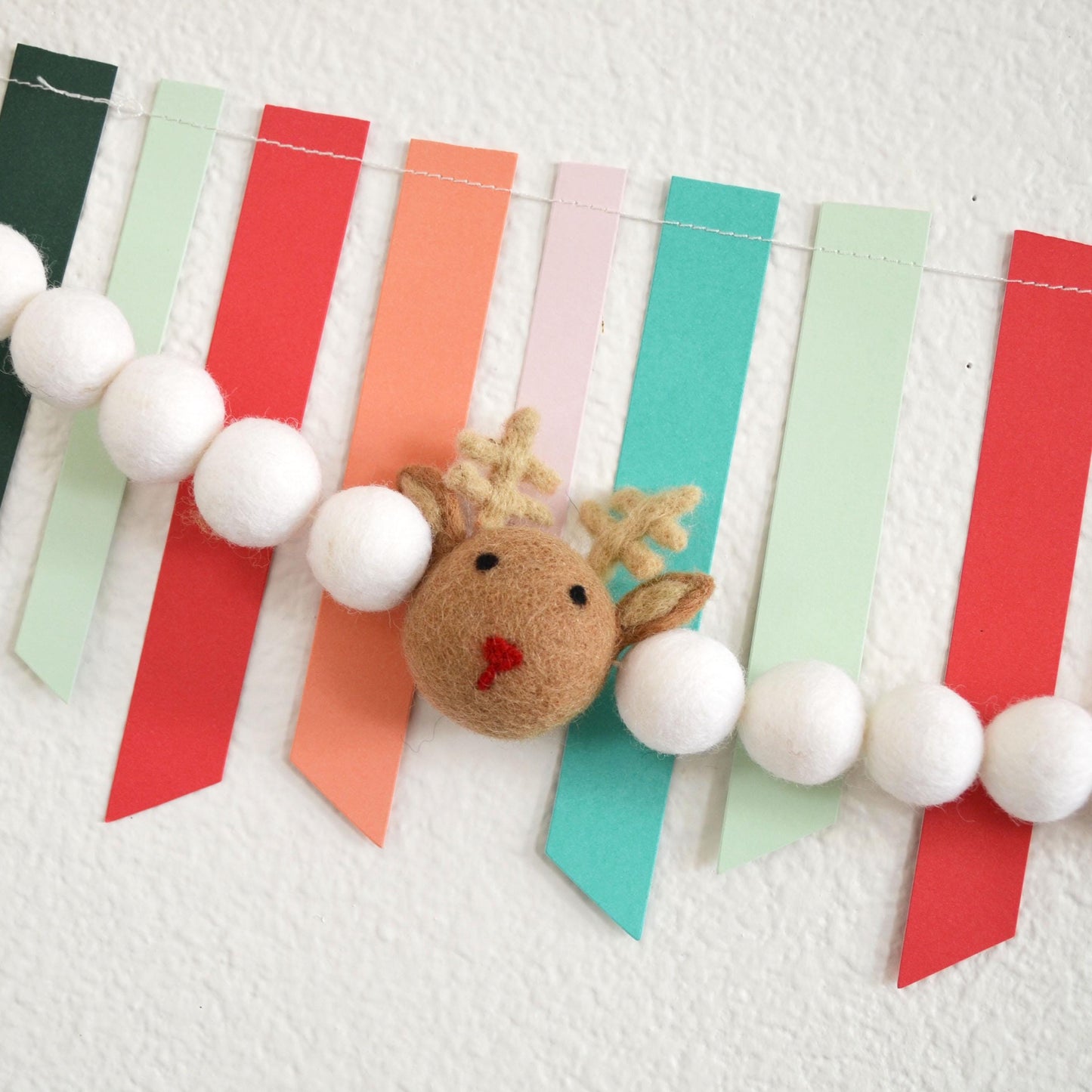 Christmas Felt Garland - Reindeer