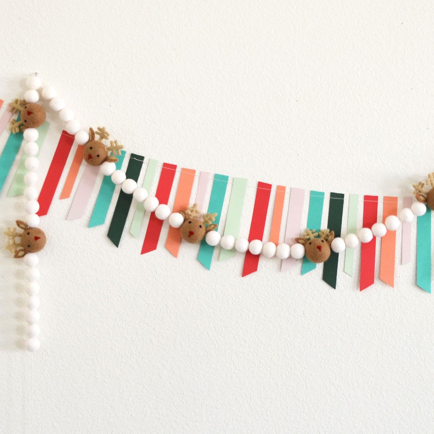 Christmas Felt Garland - Reindeer