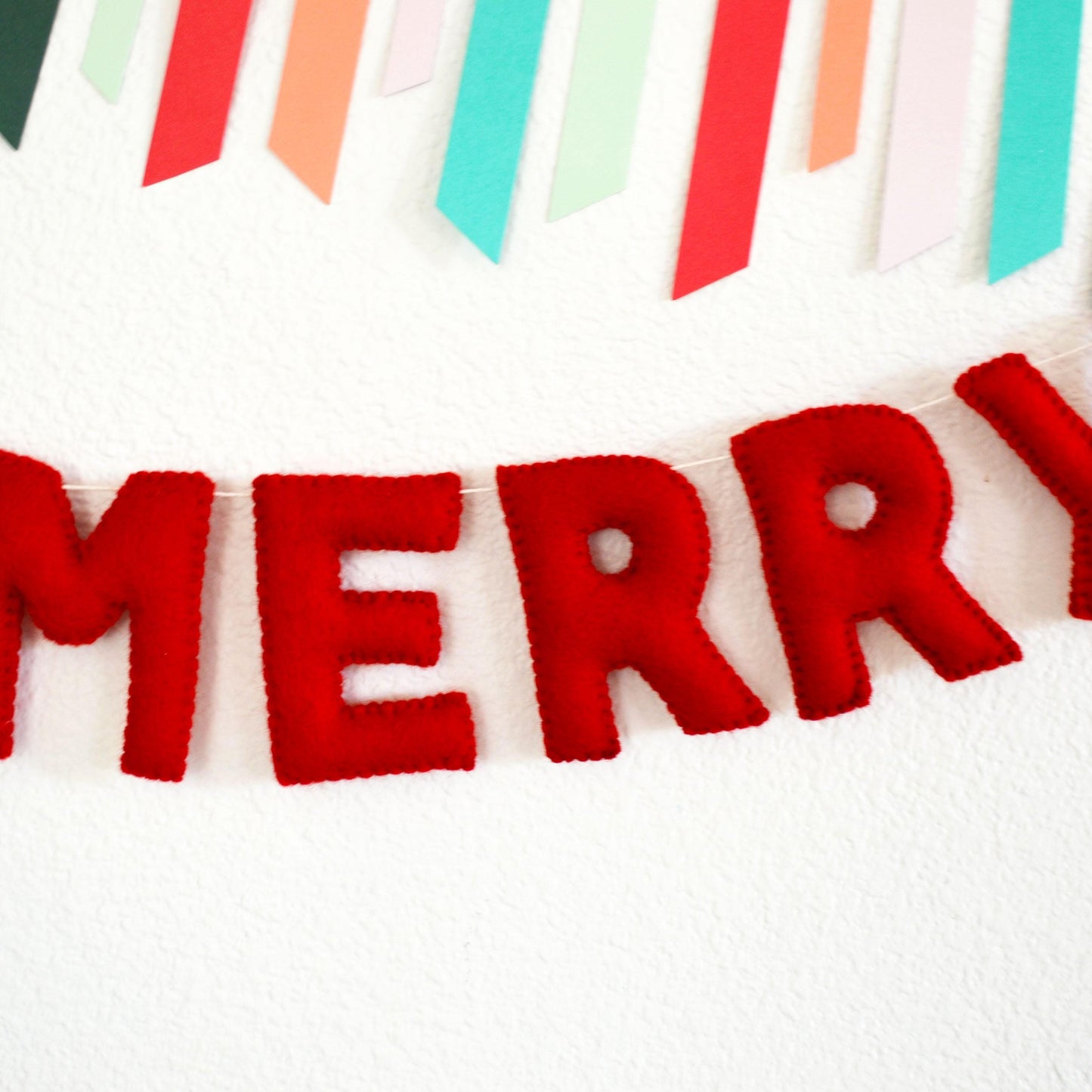 Chistmas Felt Banner - BE MERRY