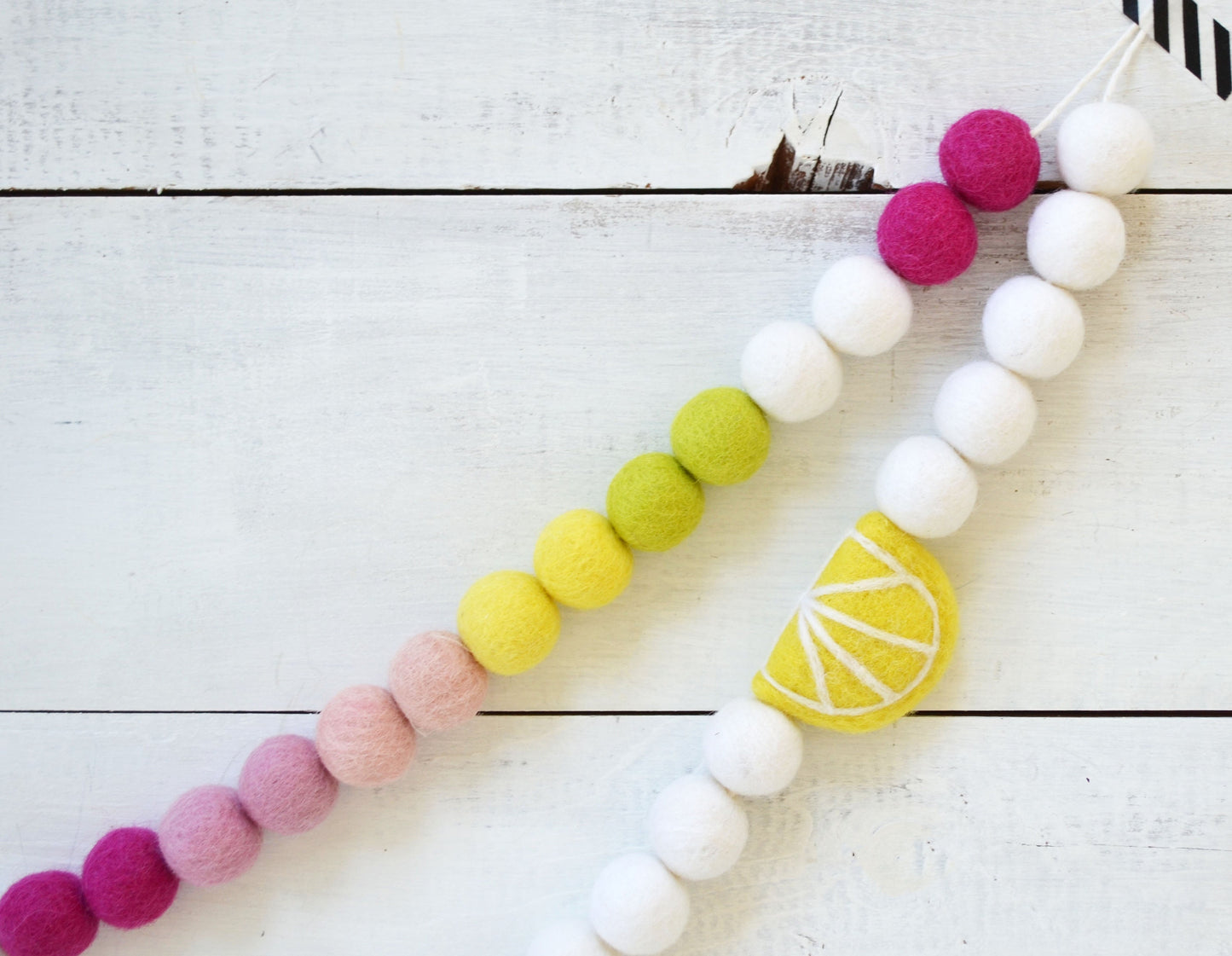 Felt Ball Garland - Choice of Ombre Felt Garland or Lemon Garland