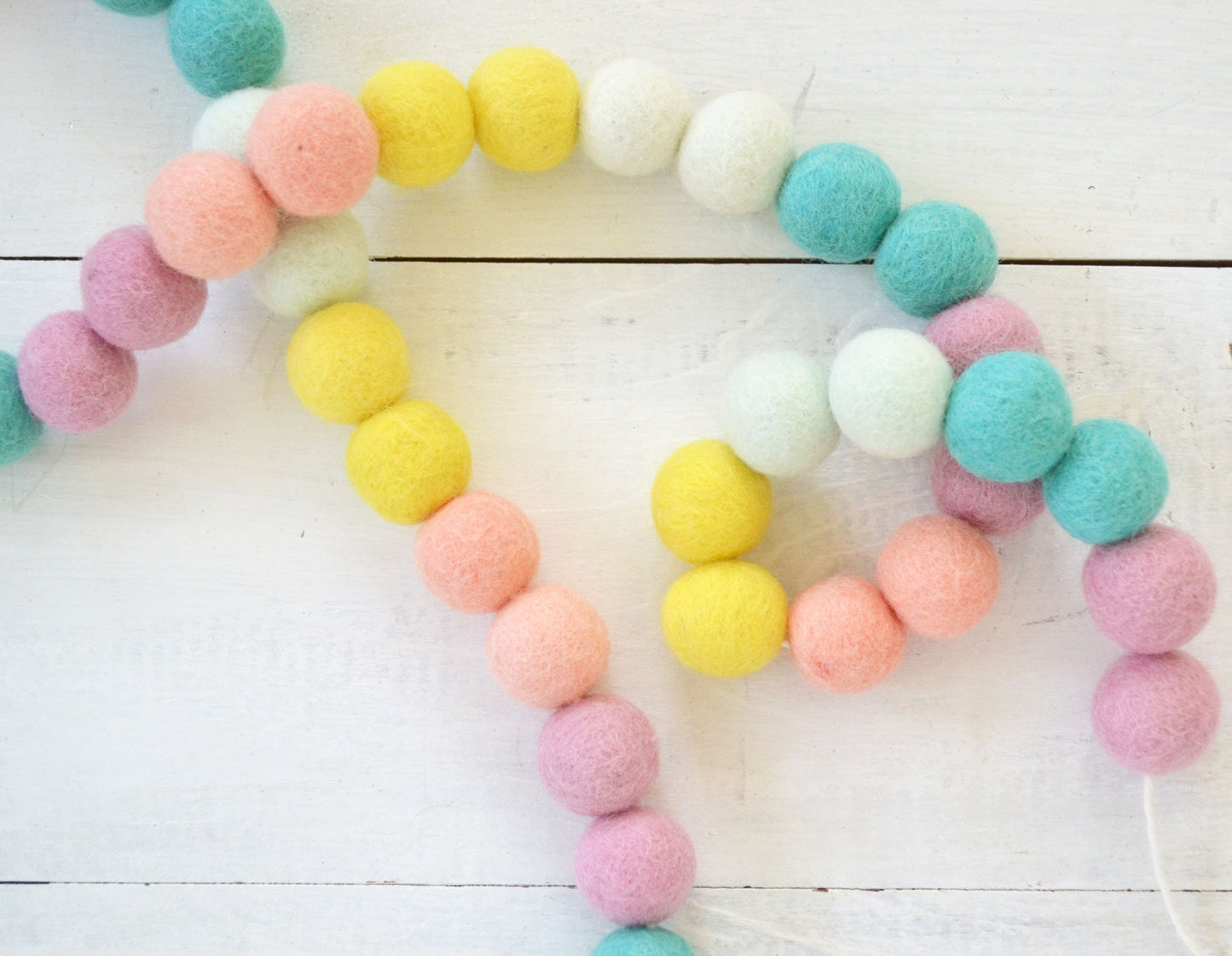 Felt Ball Garland - Spring Ombre