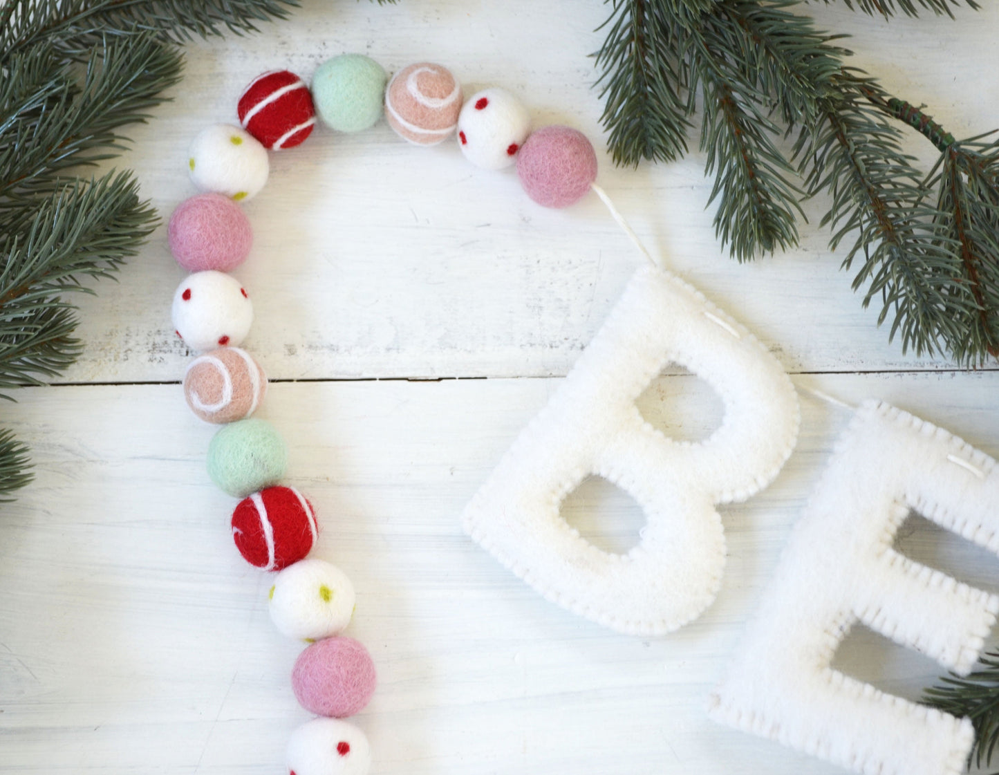 Christmas Felt Banner - BELIEVE