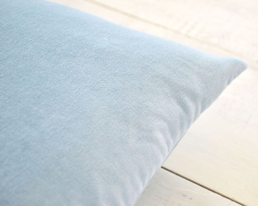 Blue Velvet Pillow Cover - Velvet Pillow, Accent Pillow, Pillows, Pillow Cover, Baby Blue Pillow, Nursery Pillow, Boys Pillow, Baby Decor