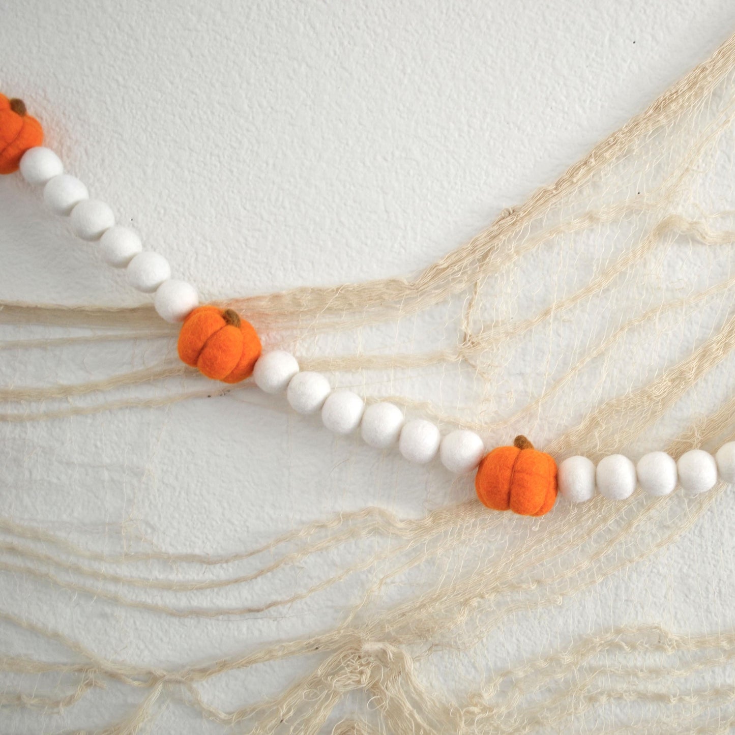 Fall Garland - Pumpkin Garland, Halloween Garland, Pumpkin Decor, Pumpkin, Pumpkin Spice, Felt Pumpkin, Fall Decor, Fall, Halloween Decor