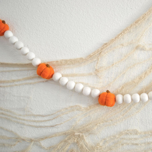 Fall Garland - Pumpkin Garland, Halloween Garland, Pumpkin Decor, Pumpkin, Pumpkin Spice, Felt Pumpkin, Fall Decor, Fall, Halloween Decor
