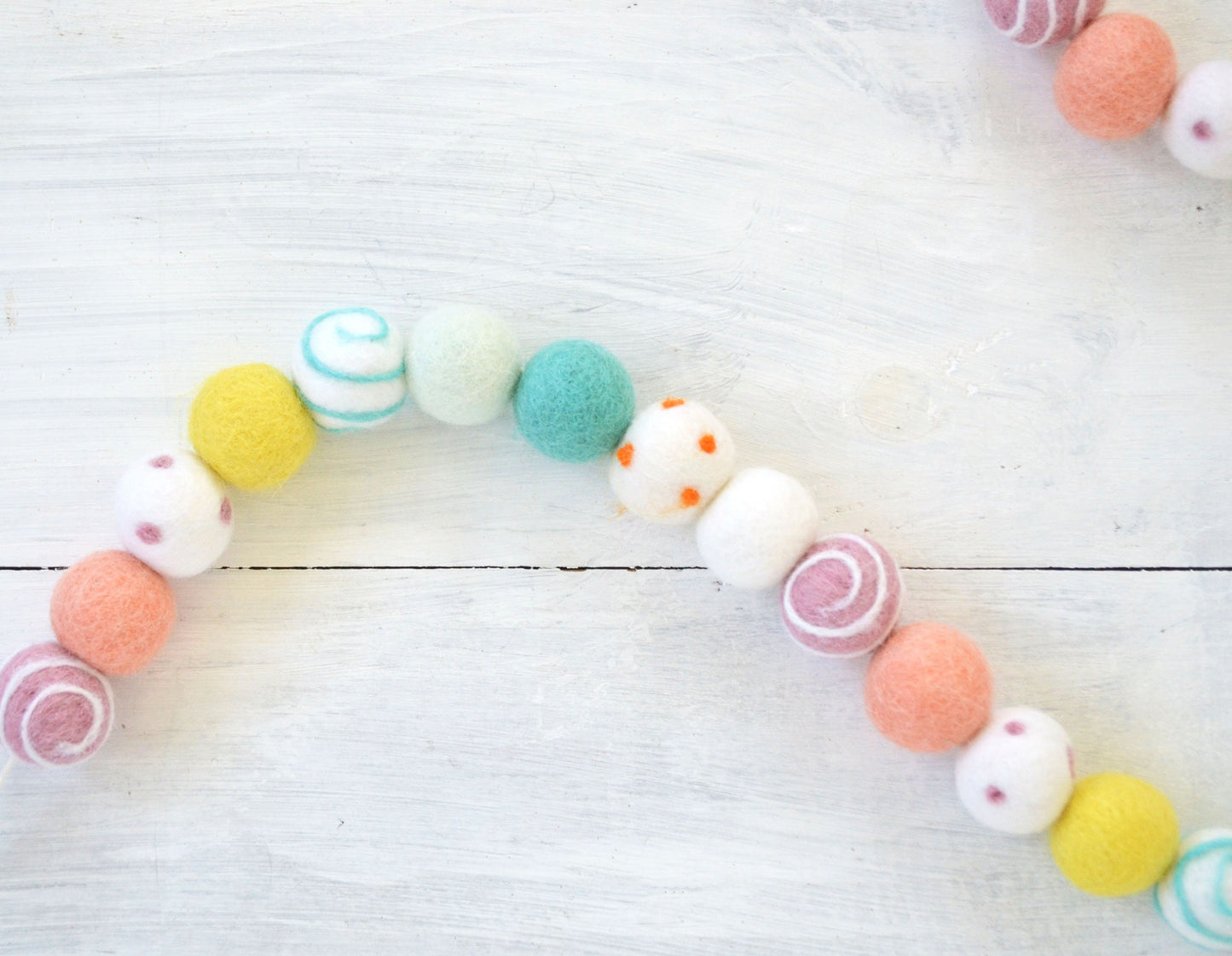 Felt Ball Garland - Spring