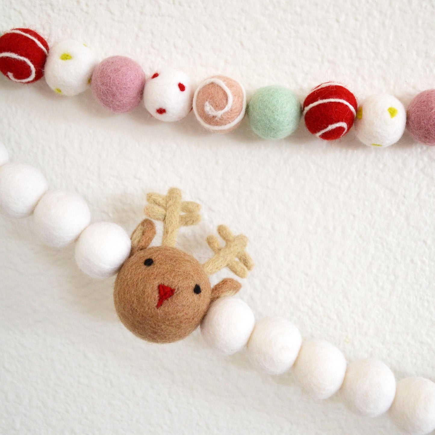 Christmas Felt Garland - Reindeer