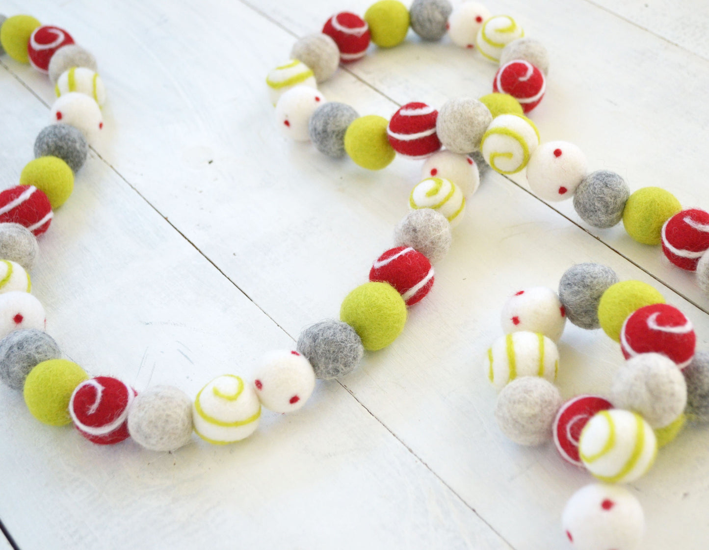 Christmas Felt Ball Garland