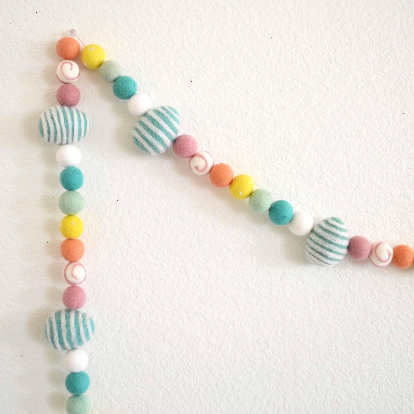 Easter Felt Ball Garland - Easter Eggs