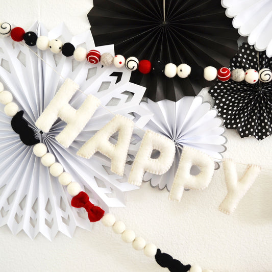 Happy Birthday Banner | Happy Birthday Sign | Felt Garland | Birthday Decoration | Happy Birthday Banner Personalized | Party Decoration