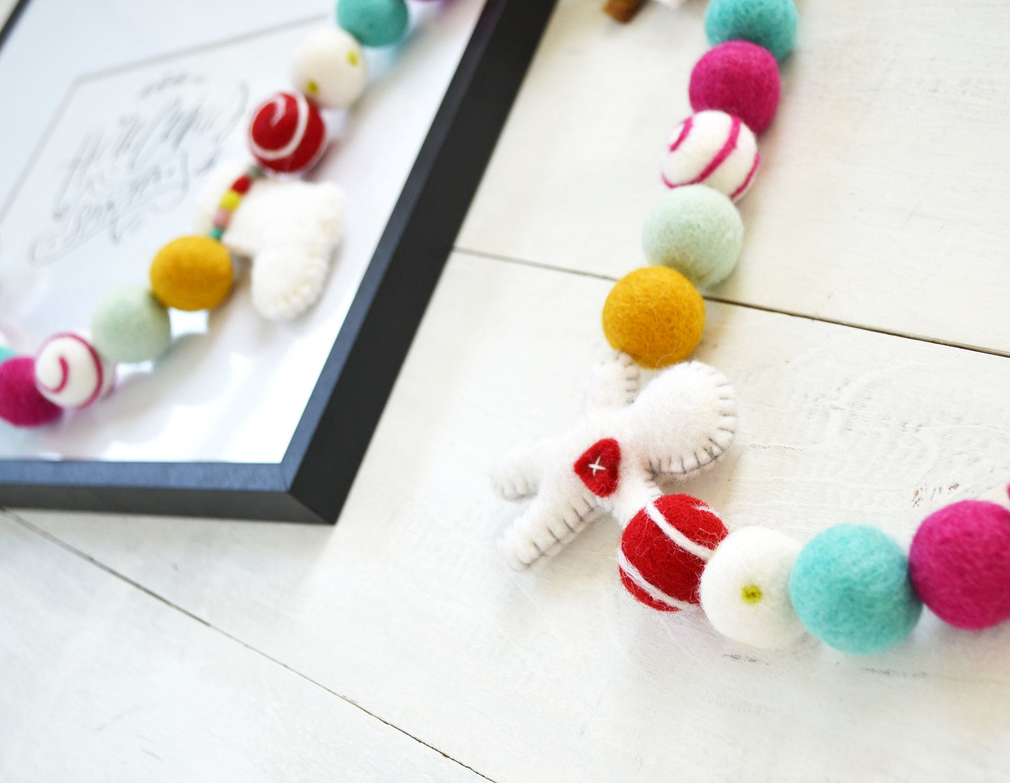 Christmas Felt Garland - Stocking, Tree & Gingerbread