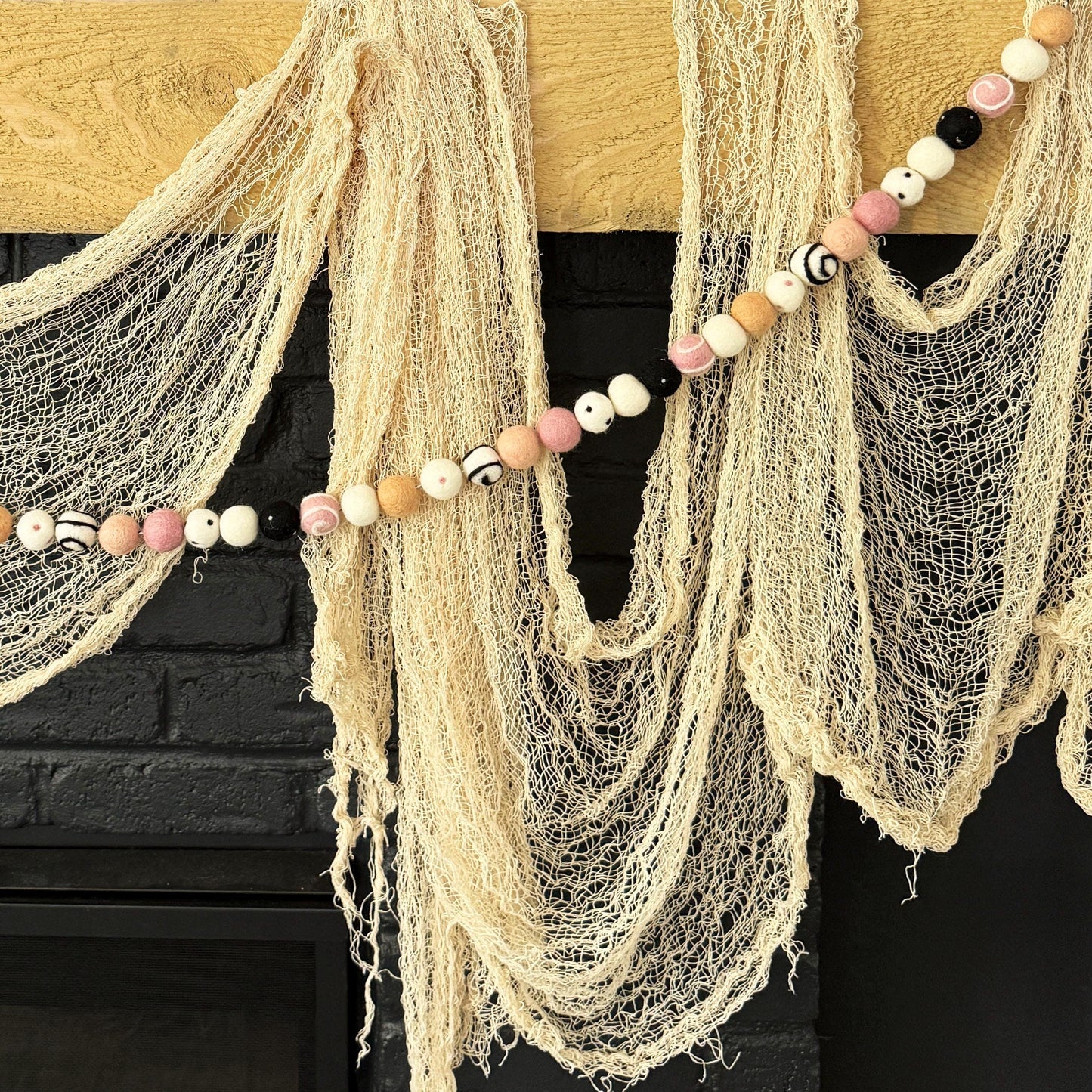 Halloween Felt Ball Garland