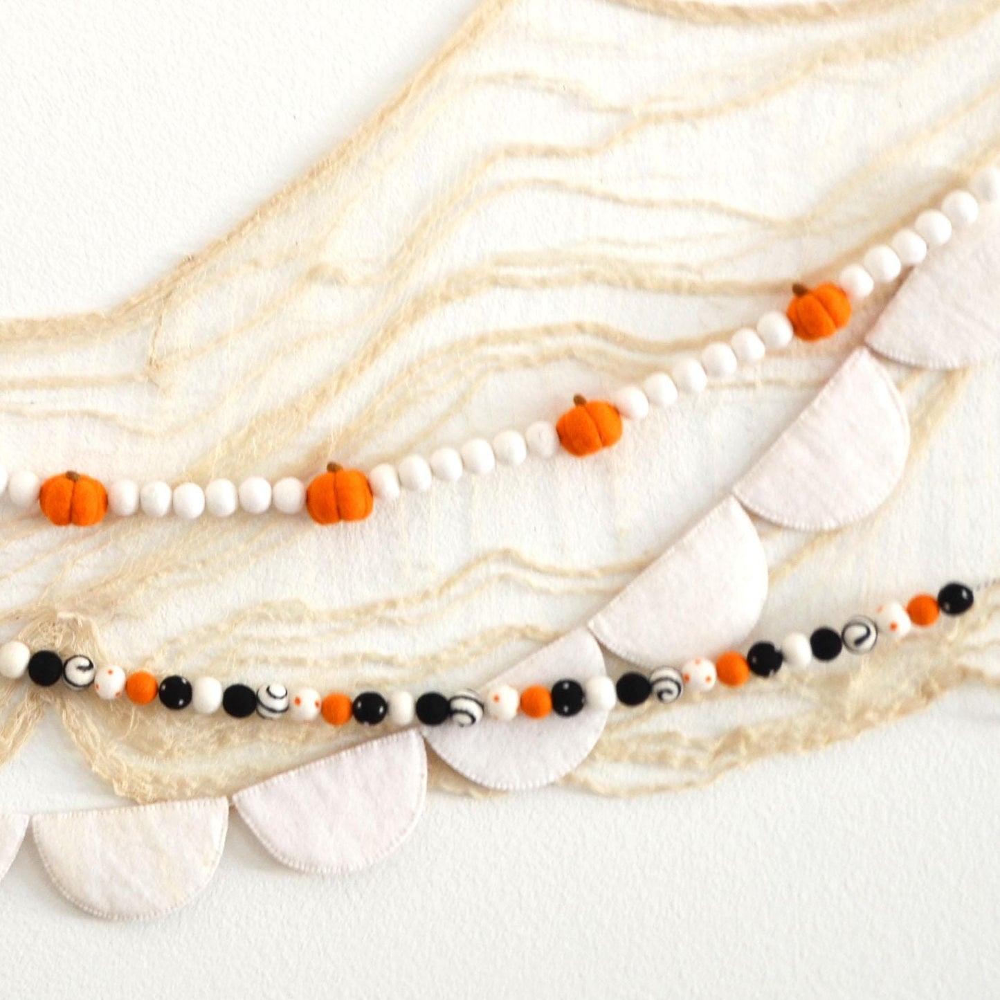 Halloween Garland - Pumpkin Garland, Halloween Felt Garland, Pumpkin Decor, Pumpkin, Fall Garland, Pumpkin Decorations, Halloween Decor