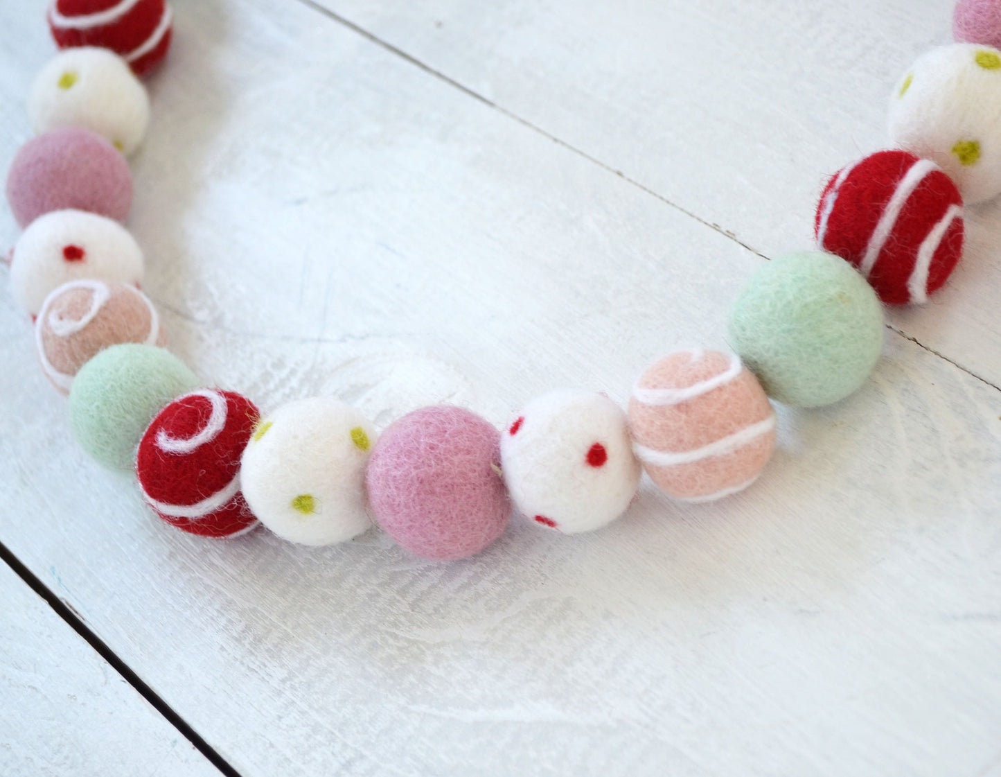 Christmas Felt Ball Garland