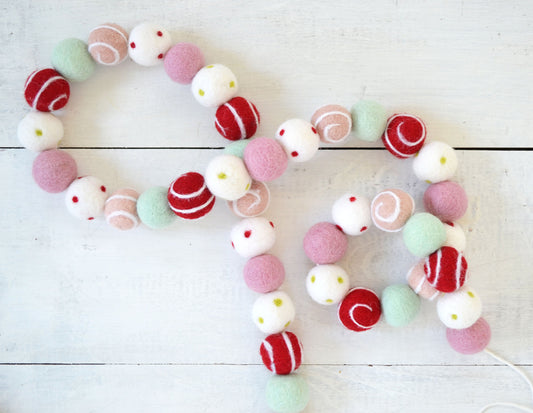 Christmas Felt Ball Garland