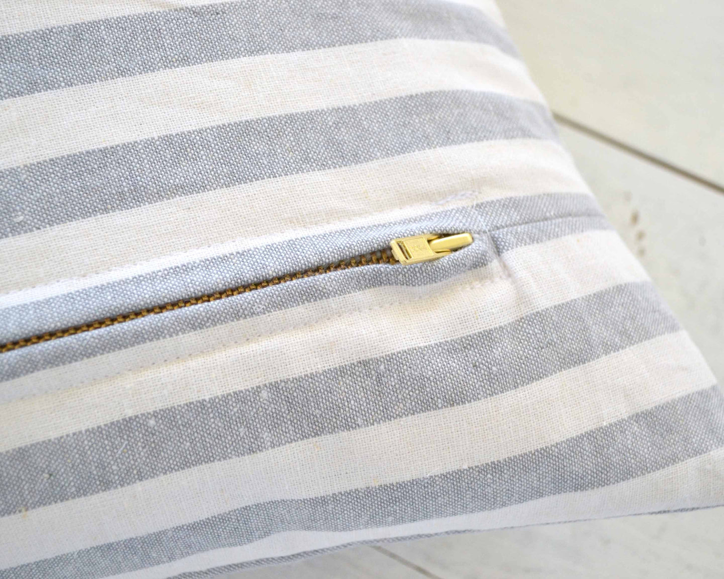 Striped Pillow Cover - Gray and White Pillow, Stripe Pillow, Striped, Accent Pillow, Throw Pillow, Gray Striped Pillow, Bohemian Pillow