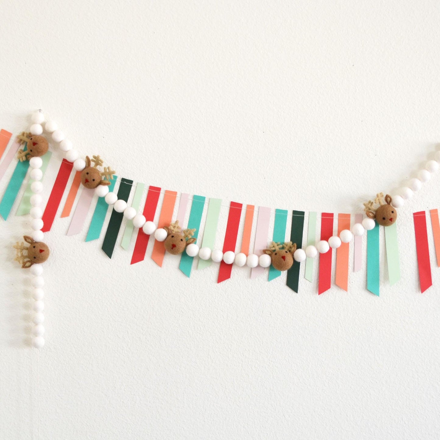 Christmas Felt Garland - Reindeer