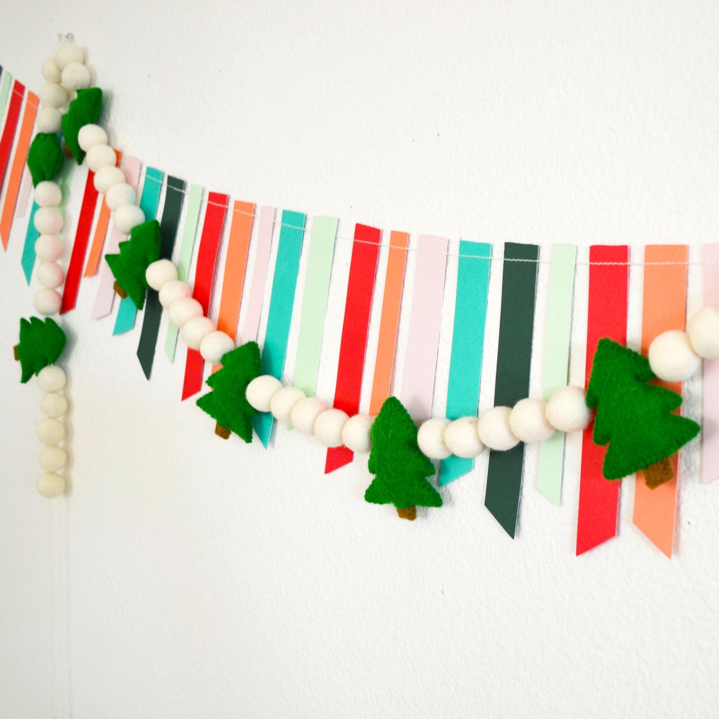 Christmas Felt Garland - Christmas Trees