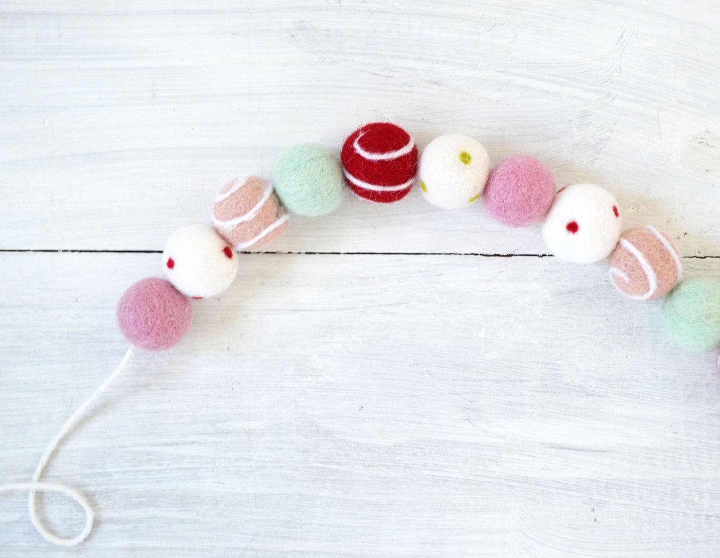 Christmas Felt Ball Garland
