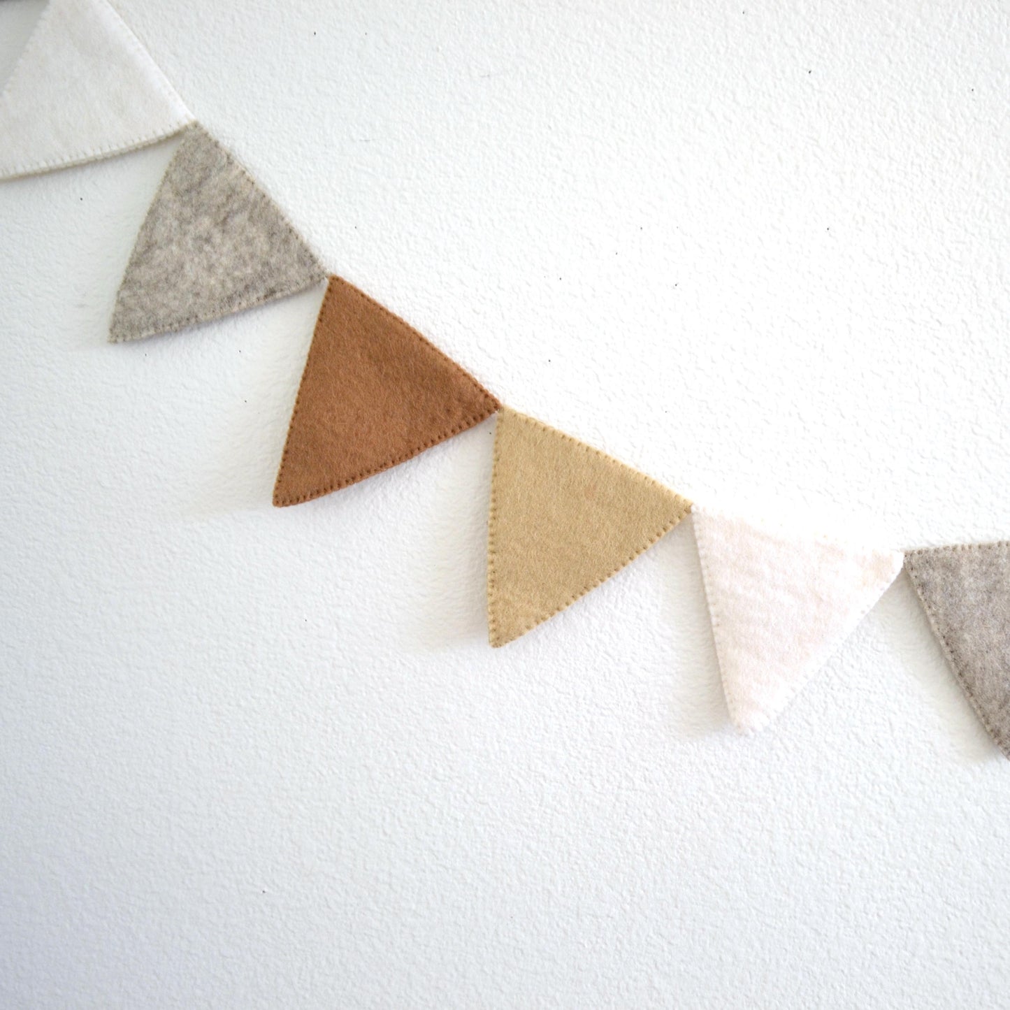 Neutral Felt Pennant Flag Banner