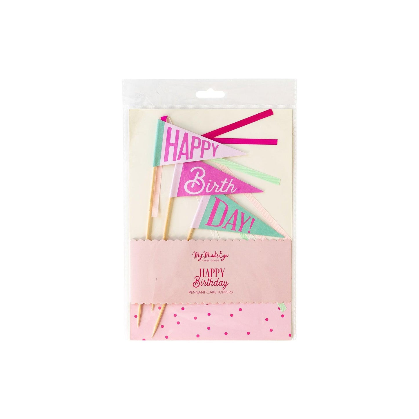 Happy Birthday Cake Topper | Party Decor | Pennant Flag Cake Topper | Cake Decoration | Birthday Cake Decor | Birthday Cake Topper