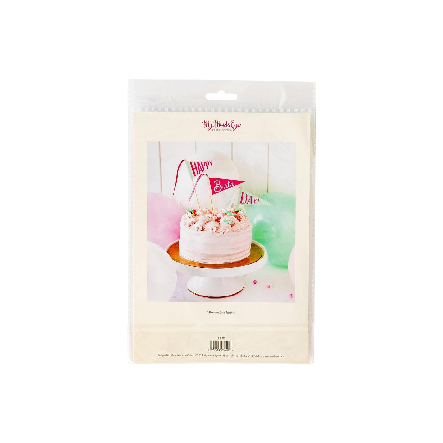 Happy Birthday Cake Topper | Party Decor | Pennant Flag Cake Topper | Cake Decoration | Birthday Cake Decor | Birthday Cake Topper