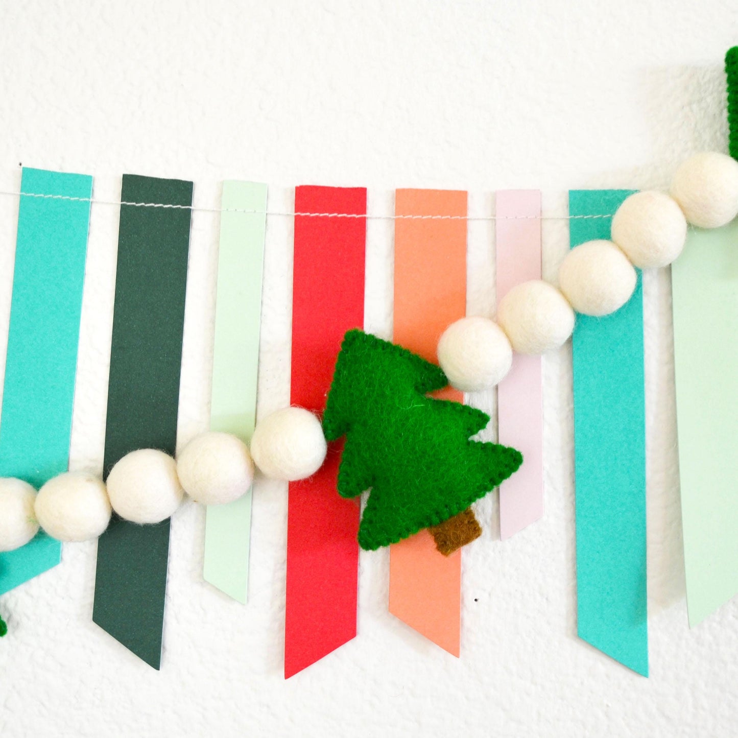 Christmas Felt Garland - Christmas Trees