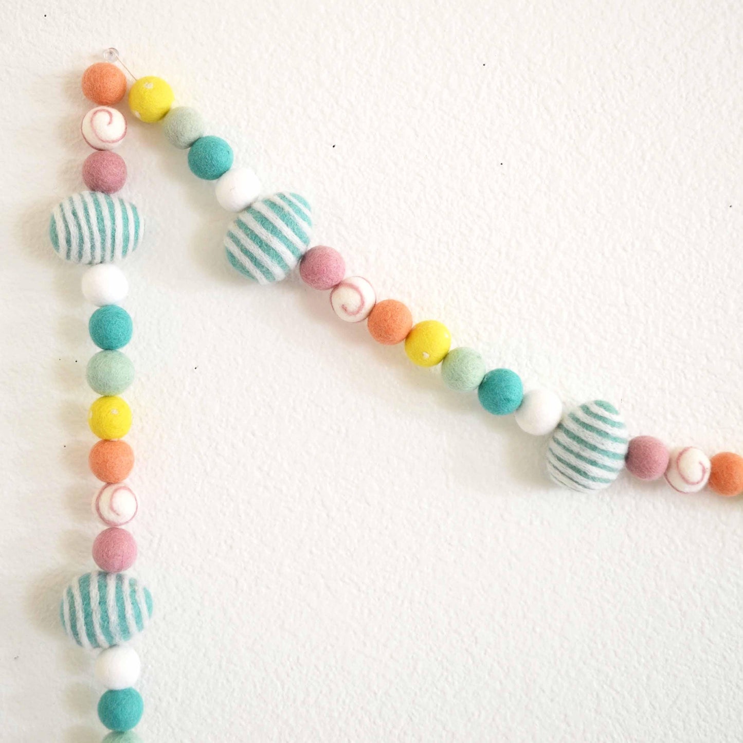 Easter Felt Ball Garland - Easter Eggs