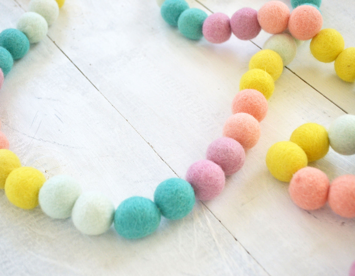 Felt Ball Garland - Spring Ombre