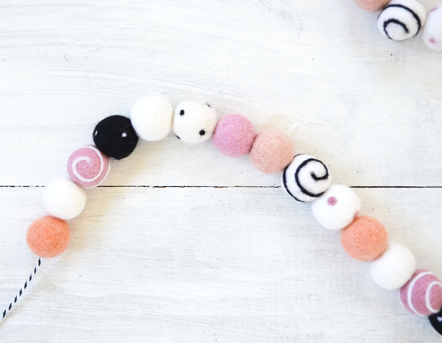 Halloween Felt Ball Garland