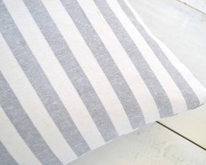Striped Pillow Cover - Gray and White Pillow, Stripe Pillow, Striped, Accent Pillow, Throw Pillow, Gray Striped Pillow, Bohemian Pillow
