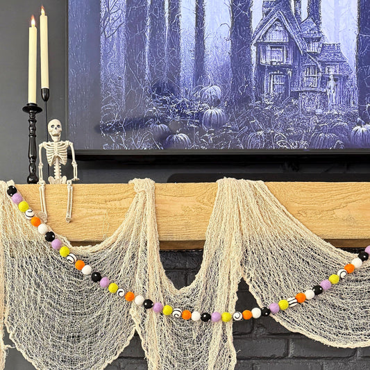 Halloween Felt Ball Garland