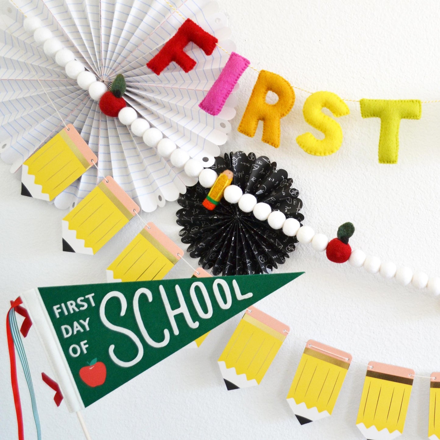 First Day of School Felt Banner