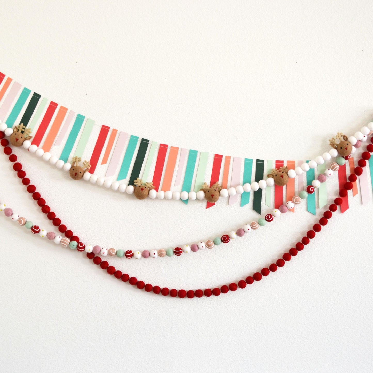 Christmas Felt Ball Garland