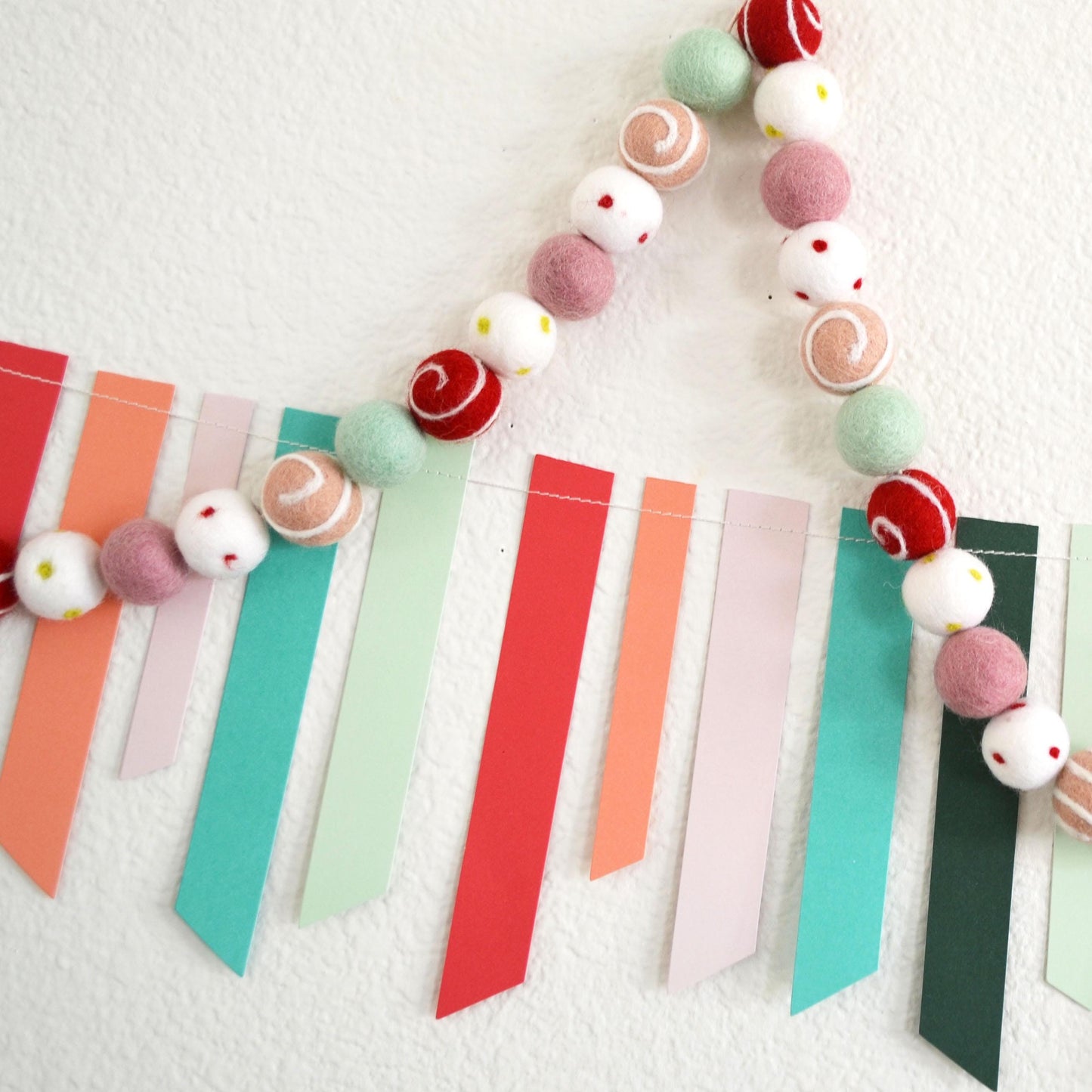 Christmas Felt Ball Garland