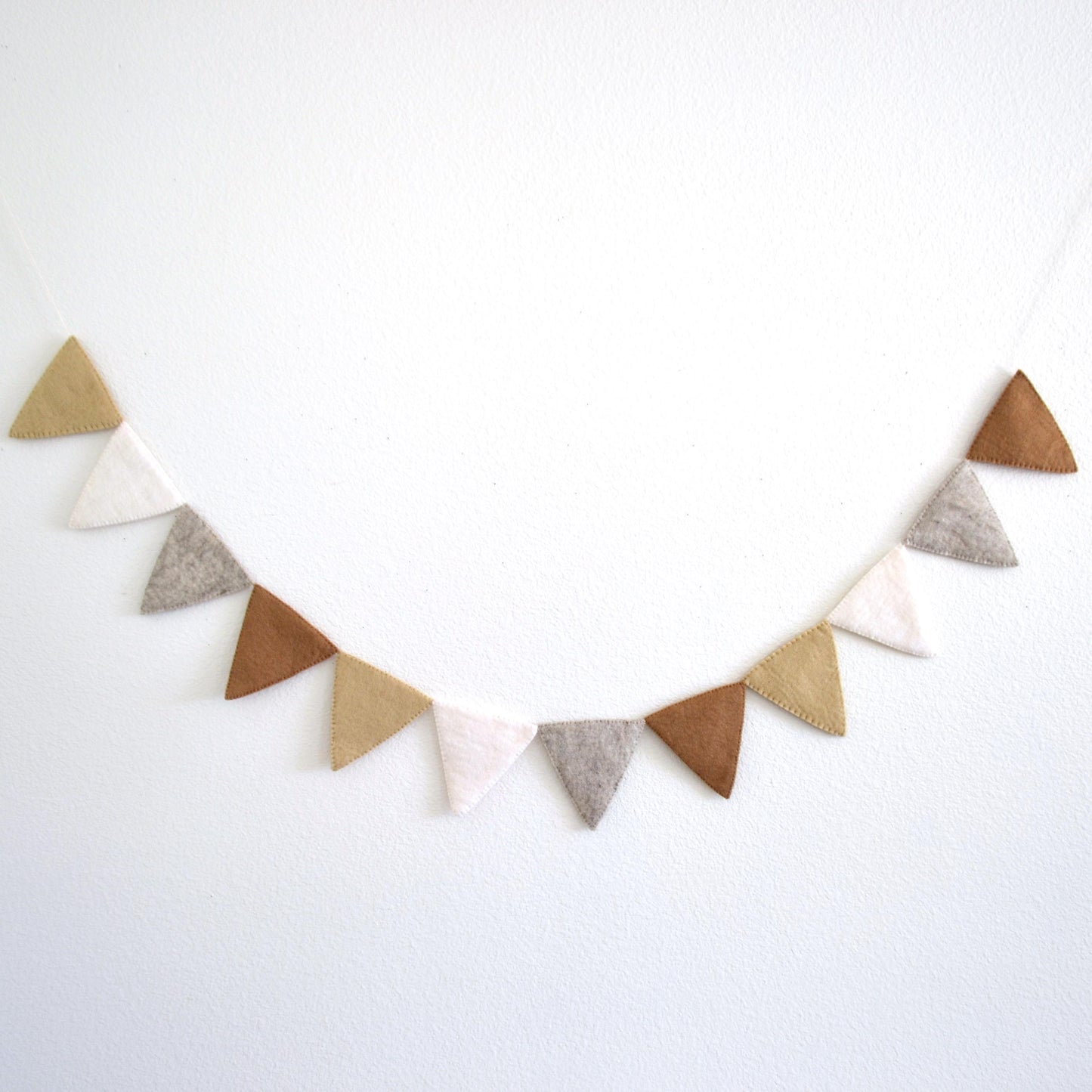 Neutral Felt Pennant Flag Banner