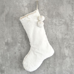 Faux Fur Personalized Christmas Stockings | Christmas Stockings | Cozy Stockings | Woodland Rustic Christmas Decor | Stocking For Cabin