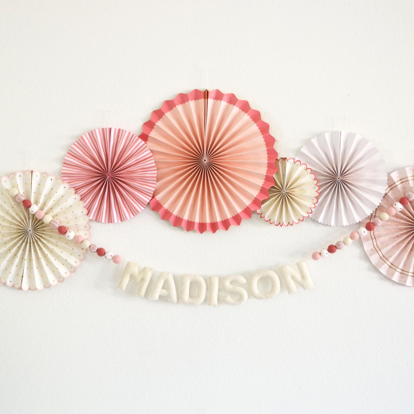 Felt Garland | Felt Bow Garland | Boho Decor | Reusable Happy Birthday Banner |  Birthday Party Decor | Name Garland | Personalized Banner