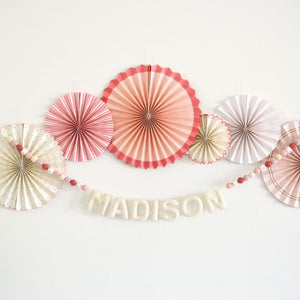 Felt Garland | Felt Bow Garland | Boho Decor | Reusable Happy Birthday Banner |  Birthday Party Decor | Name Garland | Personalized Banner