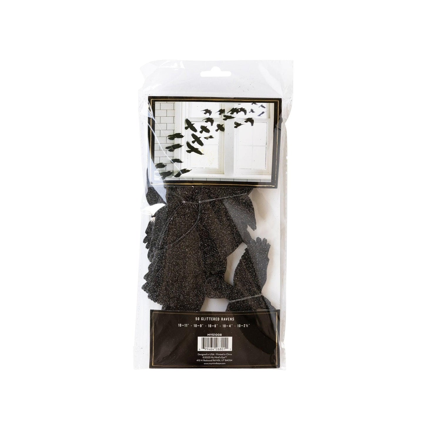 Glitter Raven Wall Decor