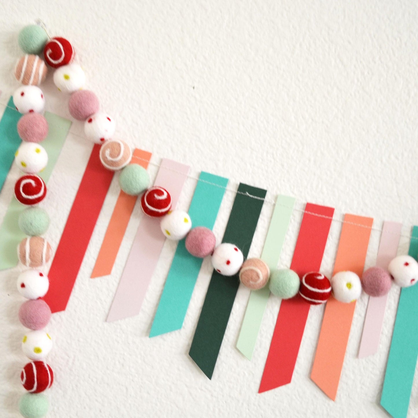 Christmas Felt Ball Garland