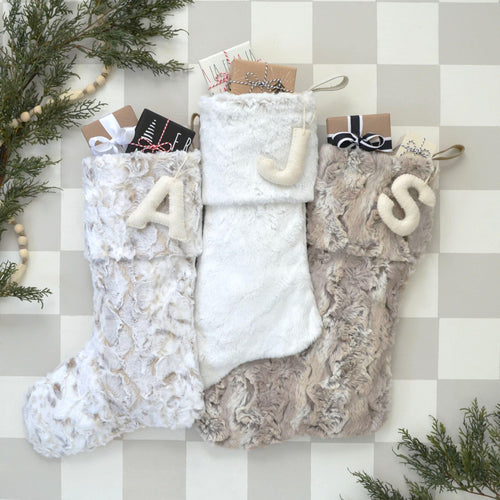 Christmas Stockings - Fur Stocking - Faux Fur Stockings, Boho Stockings, Stocking, Stocking Stuffers, Stocking Fillers, Christmas Gifts