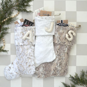 Christmas Stockings - Fur Stocking - Faux Fur Stockings, Boho Stockings, Stocking, Stocking Stuffers, Stocking Fillers, Christmas Gifts